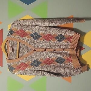 Rosanna Vintage Women's Button Up Cardigan With Marled Coloring Size Medium